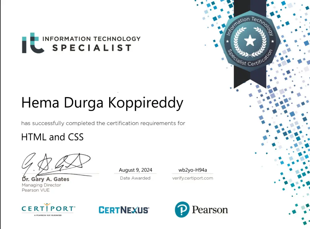 Hema Durga Koppireddy — Full-Stack Developer